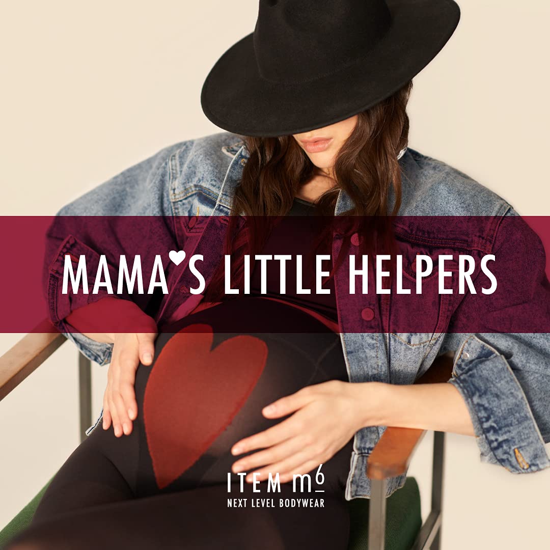 ITEM m6 - MAMA TIGHTS | nieprzezroczyste rajstopy ciążowe z kompresją