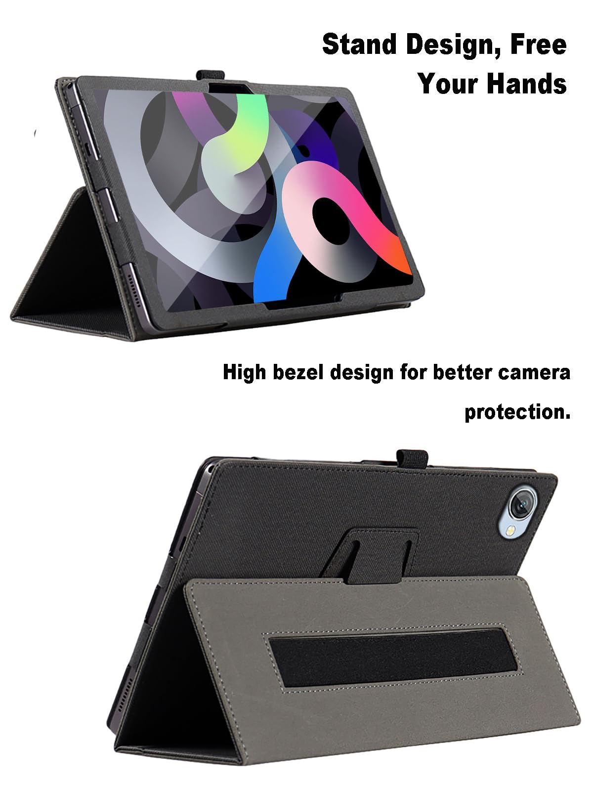 Custodia Lonfeid Per Blackview Tab 15 E 15 PRO &ndash; 360&deg; Girevole, In Similpelle, Con Supporto