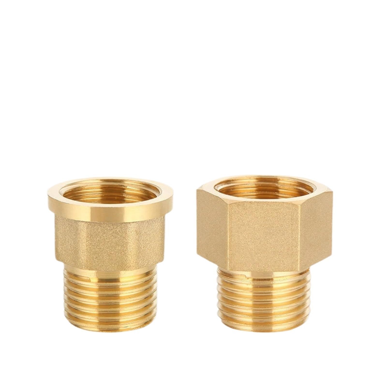 Boccola Di Riduzione In Ottone 10 pezzi adattatore for tubo in ottone 1/2 3/4 1/4 pollici maschio a femmina connettore filettato riduttore for la conversione delle dimensioni(F-M-4-6-10PCS)