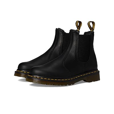 Dr. Martens 2976 Warmwair Grizzly Leather Chelsea Boots Boots Black