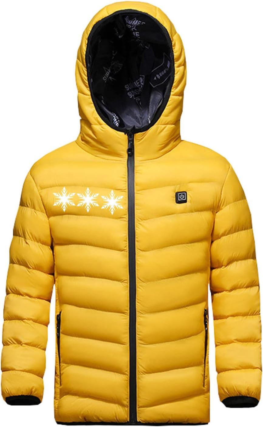 Heated Jacket for Boys Girls, Child Electric Heating Jackets Waterproof Windproof Heated Coat Outerwear, Child Electric Heating Jackets Waterproof Windproof Heated Coat Outerwear