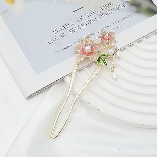 Miniatura 4 de Lily of the Valley - Horquilla con flecos de perlas, delicado disco de flor de mariposa, adorno para el cabello, horquilla para el cabello,