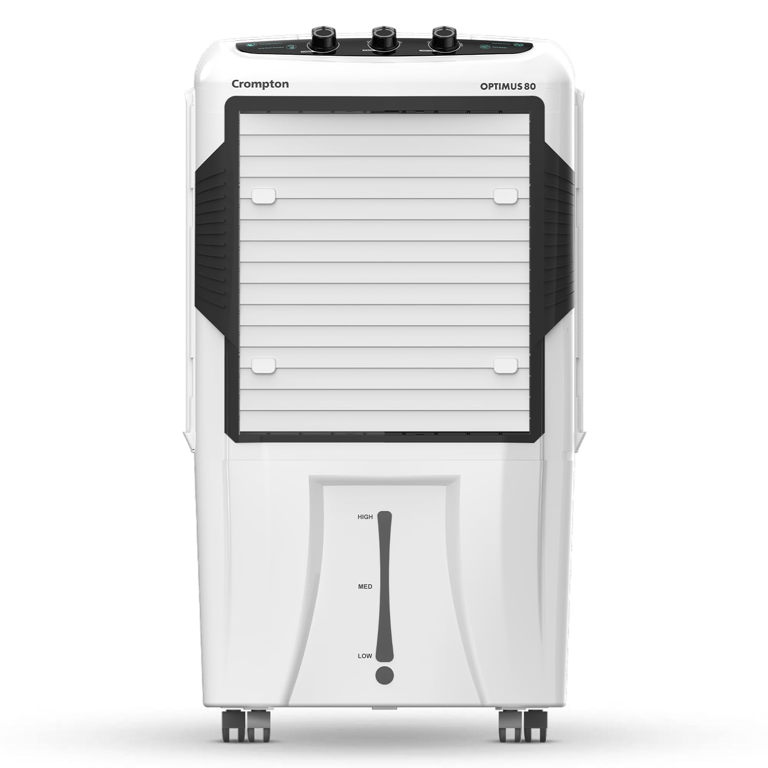 Crompton Optimus Desert Air Cooler 80L| High density honeycomb| Auto fill| Water Level indicator| Fully collapsible Louvers| 4 way Air deflection| Humidity control| Cooling mode & Auto Swing-image-16