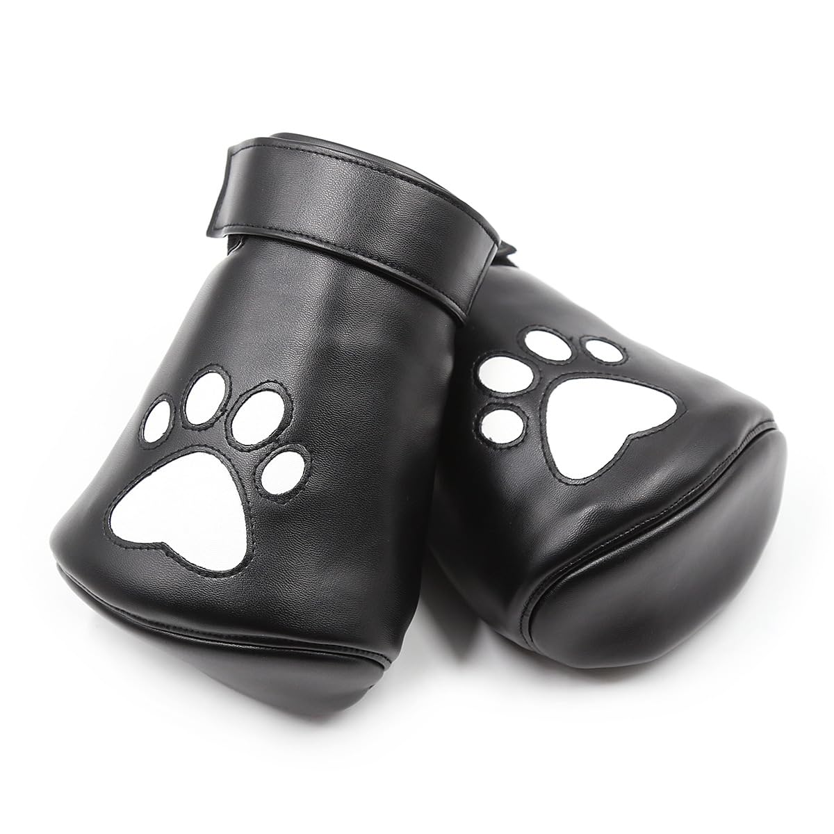 QUYUWOWO Dog Paw Crawl Glove Mittens Sparring Punching Glove Halloween Christmas Costume Accessories: One Size Black&white