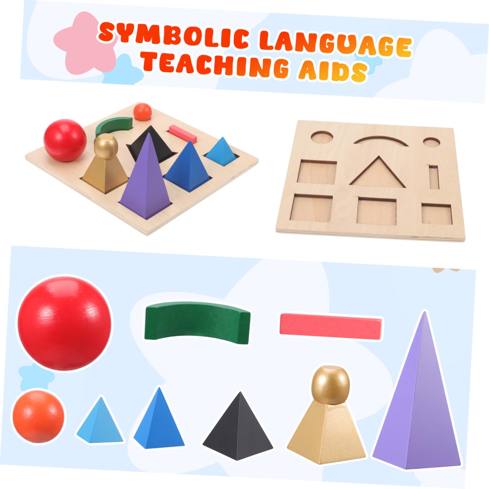 Gioco Simboli Grammaticali Montessori in Legno, Educativo