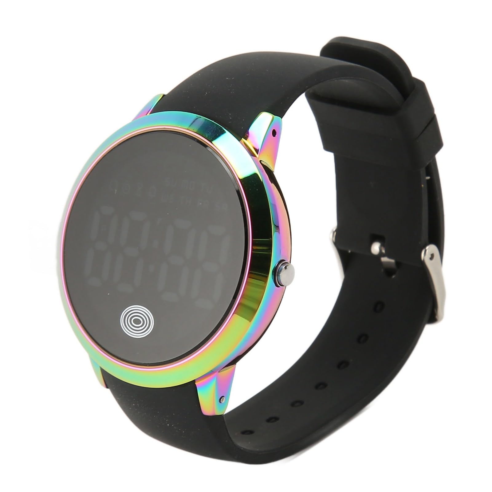 Orologio Digitale da Uomo, Orologio Sportivo Ultra Sottile Retroilluminato con Allarme Data Conto alla Rovescia Allarme Touch Screen a Colori Rotondo 50M Resistente