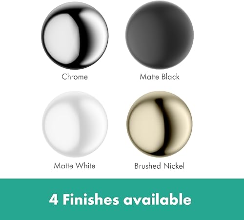 Miniatura 7 de hansgrohe Finoris 76020001 - Grifo moderno para lavabo de baño de 1 manija y 1 agujero de 12 pulgadas de alto