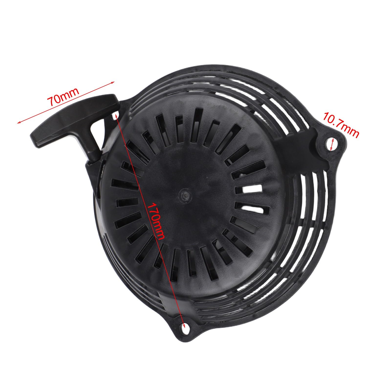 Avviamento a corda nera per tosaerba per honda per gcv160 GCV190 GSV190, pezzo di ricambio, alloggiamento robusto, facile da montare, con corda di trazione e viti, set di riparazione