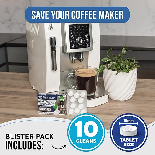 Miniatura 5 de Caffenu Tabletas de limpieza compatibles con máquinas de café Delonghi, 10 unidades, 0.05 onzas cada una