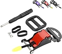 Vista 1 de Kit de hebilla de liberación rápida para casco, clip de correa de barbilla para casco de motocicleta para cara completa, 3/4, medios cascos