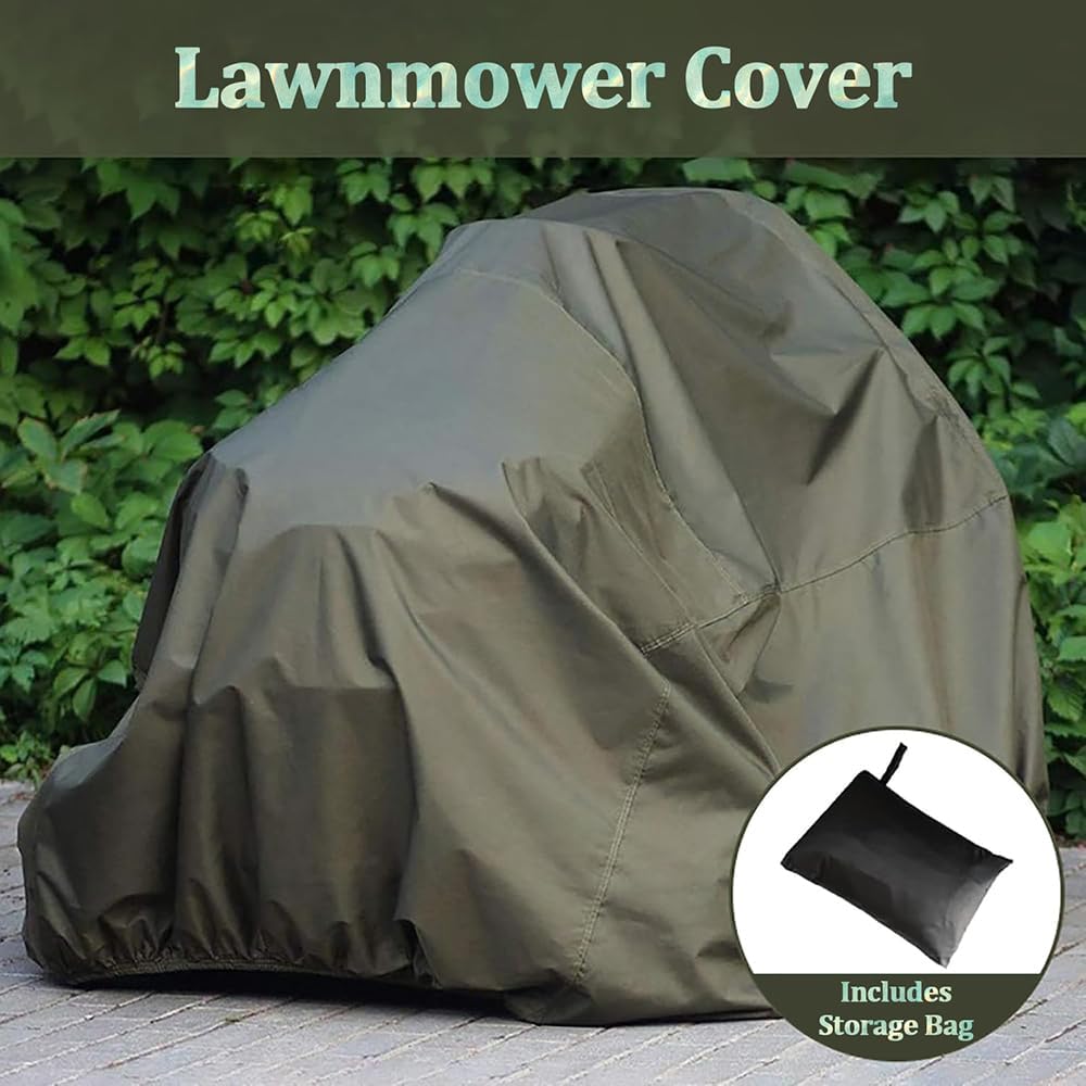 Riding Lawn Mower Cover for Simplicity Regent 25/44 2018-pr 44 inch Deck, 210D Oxford All-Weather Protection Waterproof UV Outdoor Lawn Tractor Cover for Yard Storage