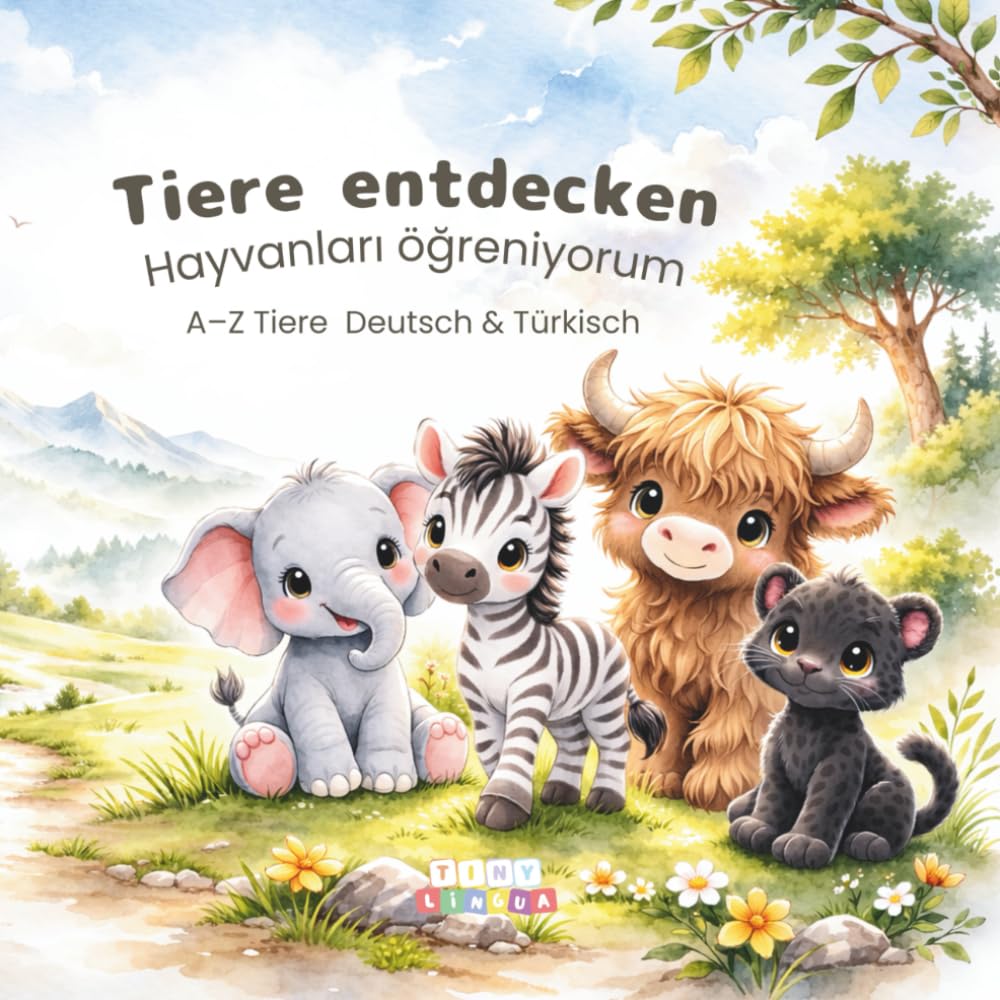 Tiere entdecken: Mein erstes Tierbuch A–Z auf Deutsch & Türkisch – für Kinder von 2–6 Jahren