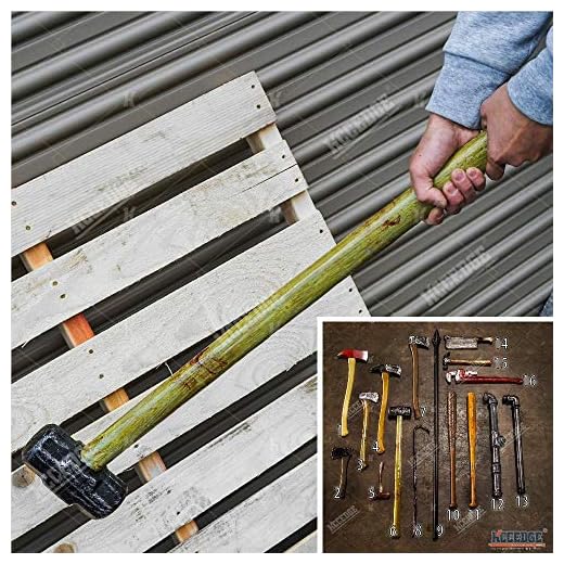 Halloween Props FOAM Sword Axe Bat Crowbar Hatchet Knife Hammer Wrench Sledgehammer Medieval Sword Roman Sword Spartan Sword For Halloween Costume Cosplay LARP Home Decor 52883 (30" Sledgehammer)