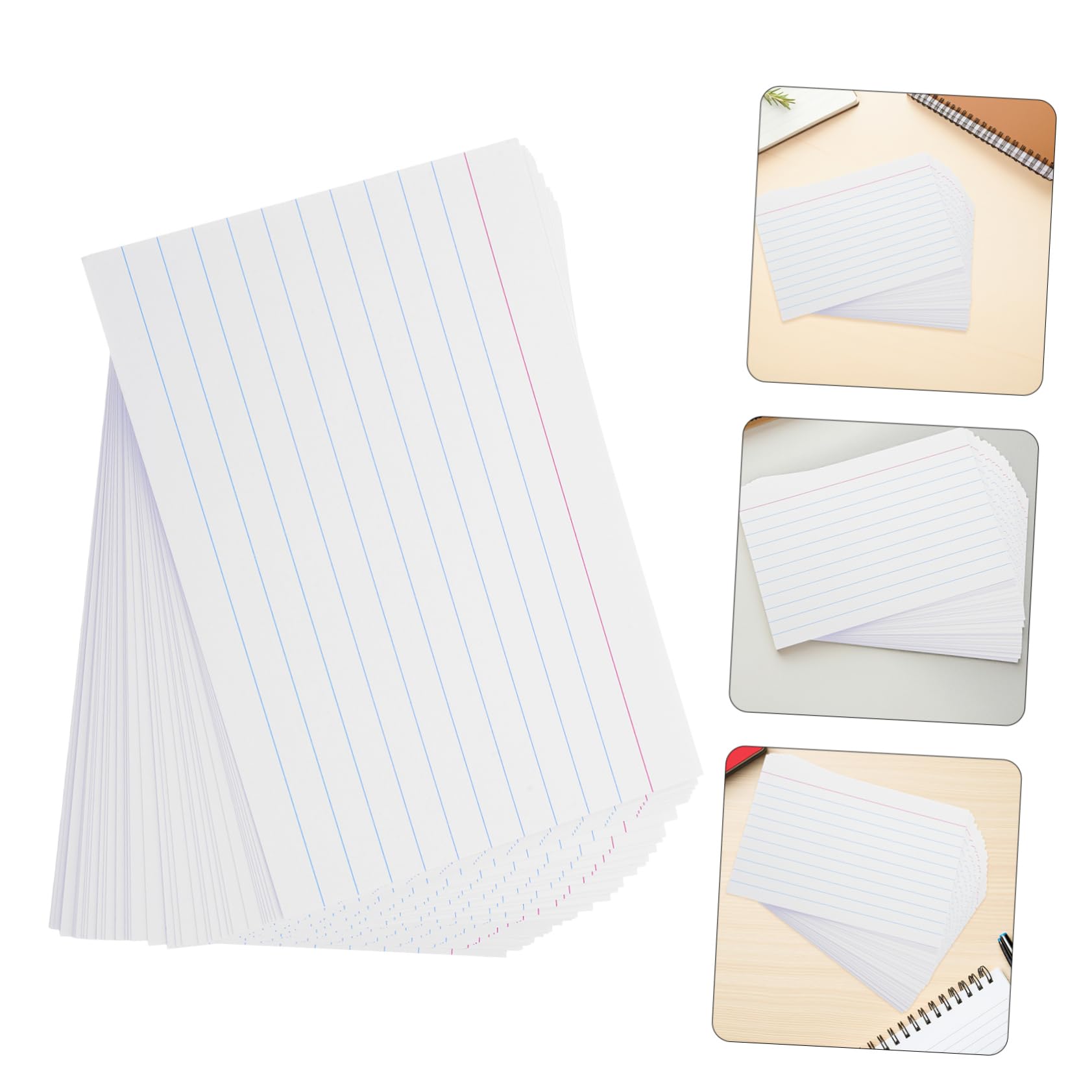 200 Stück Horizontale Notizkarten aus Papier Stabile Liniert Karteikarten als Abschluss Geschenk für Büro und Öffentliche Reden