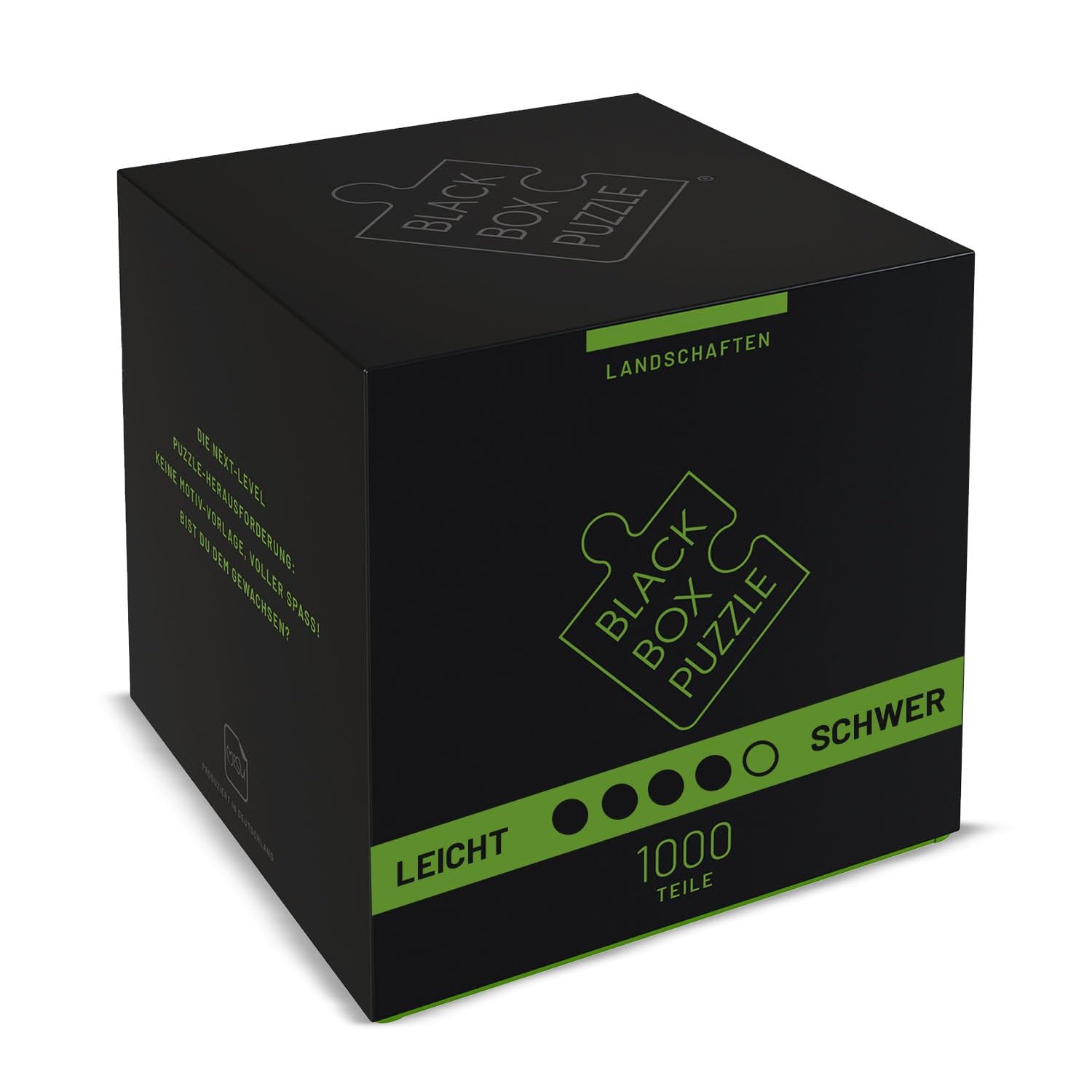 Black Box Puzzle 1000 Teile, Blackbox Puzzel mit Überraschungs-Motiv ohne Vorlage, Impossible Puzzle schwer für Erwachsene und Kinder ab 14 Jahren, Landschaft Edition 2021