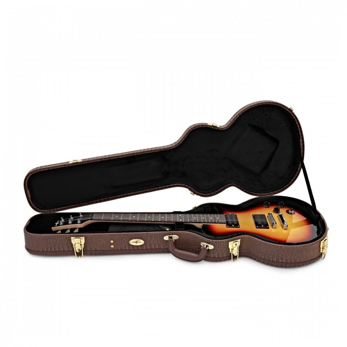 gear4music étui Rigide Deluxe pour Guitares électriques Singlecut