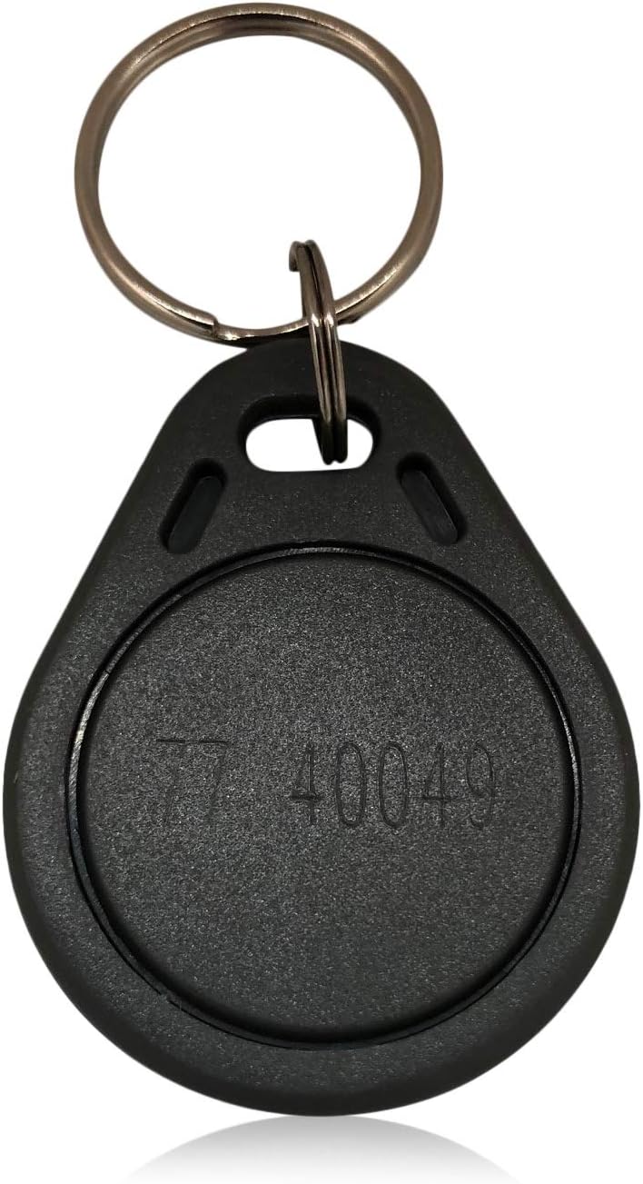 100 AuthorizID Thin 26 Bit Proximity Key Fobs Weigand Prox Keyfobs Compatable with ISOProx 1386 1326 H10301 Format Readers. Works with The vast Majority of Access Control Systems