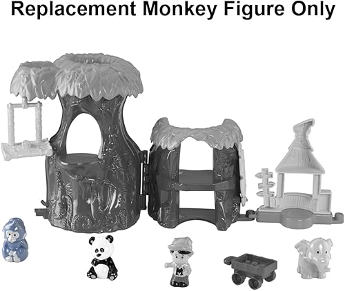 Miniatura 3 de Pieza de repuesto para el juego Fisher-Price Little People Animal Treehouse - Y3679  Figura de mono de repuesto  Funciona muy bien con otros juegos