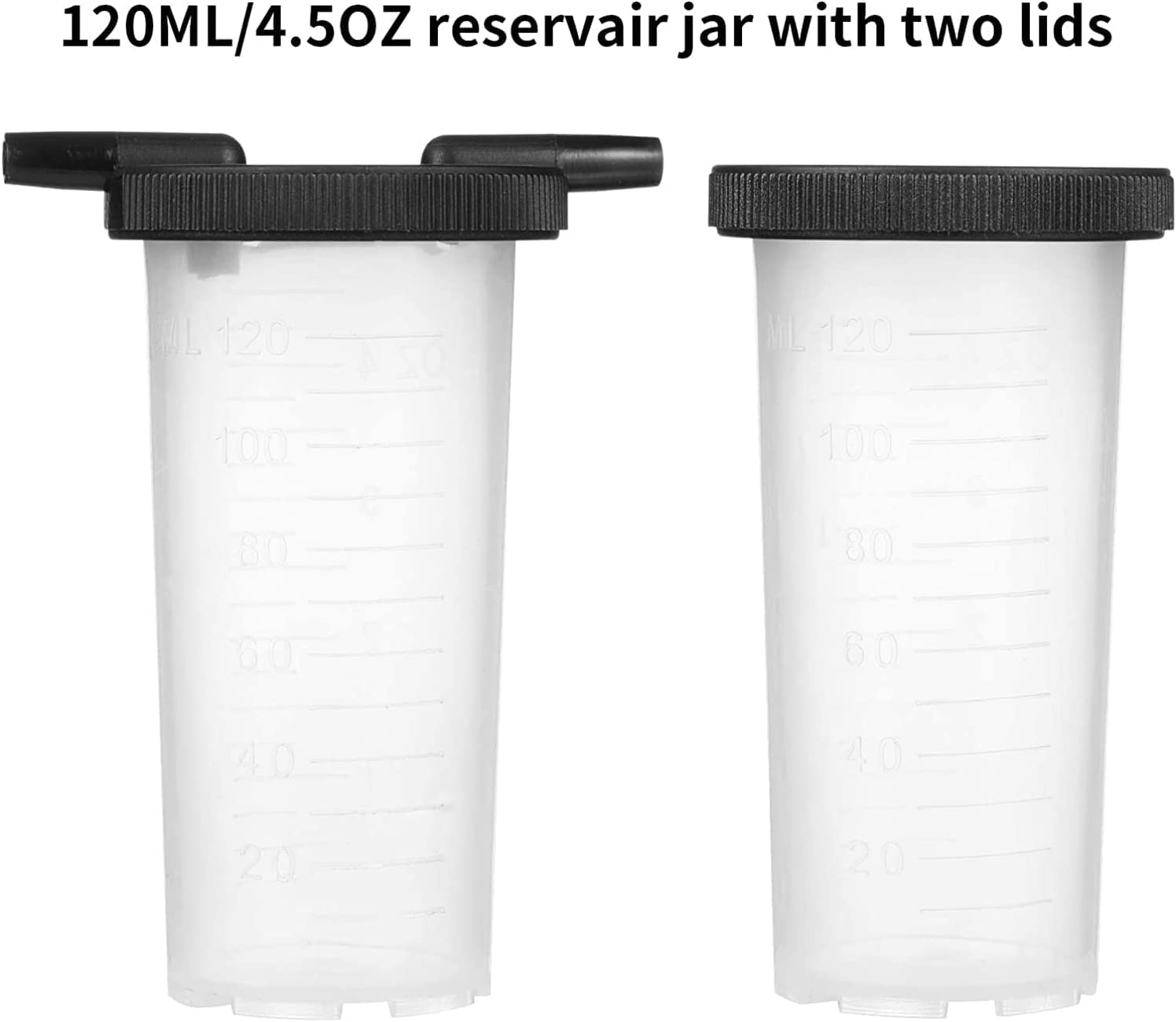 23 piezas de bomba de vacío de mano probador de purga de frenos, sistema de frenos herramientas de purga con adaptadores y 2 botellas de depósito, freno automotriz para coche, camión