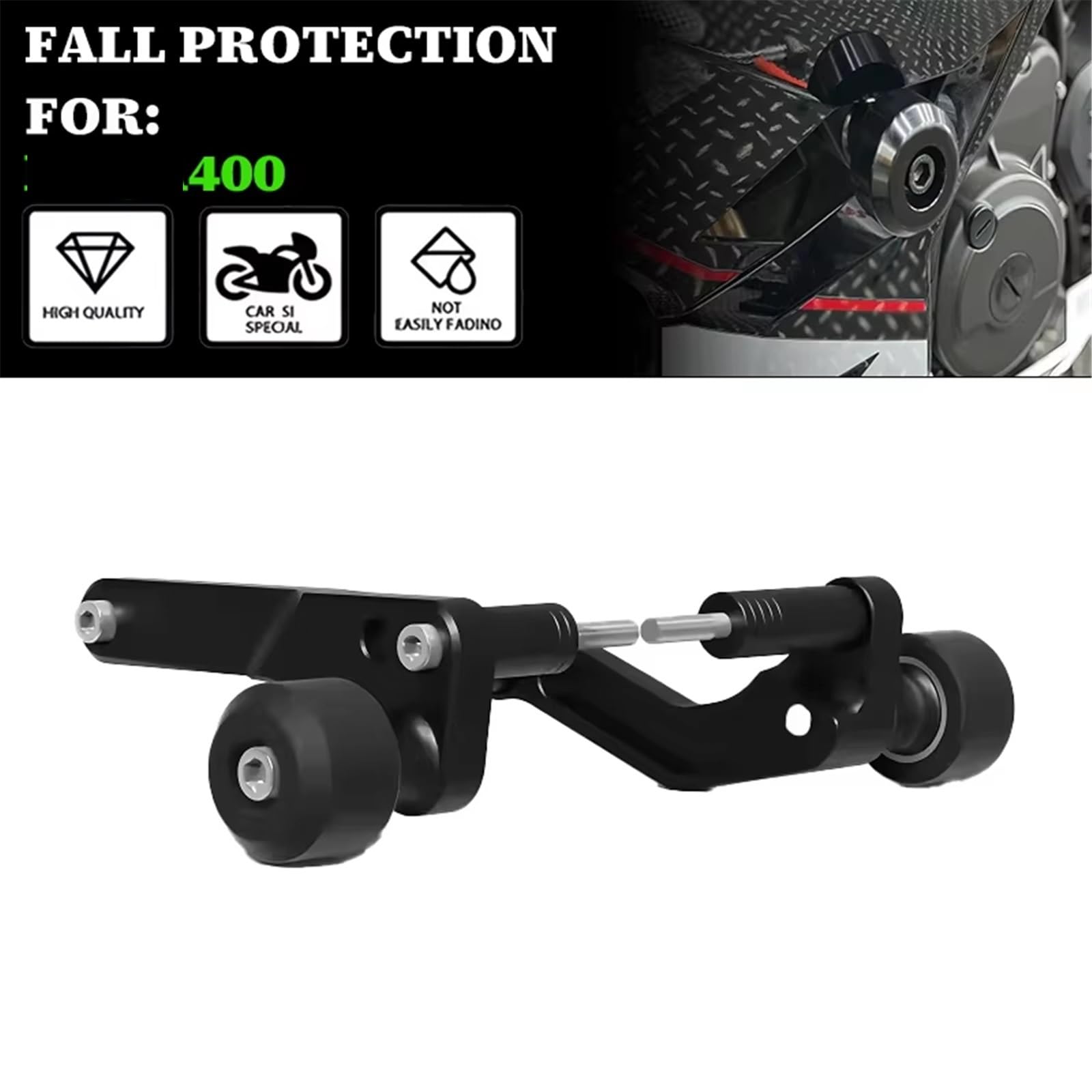 Topes Anticaida Moto Para 400 2018-2023 eje de protección contra choques marco motocicleta almohadilla choque Protector deslizante del estator motor