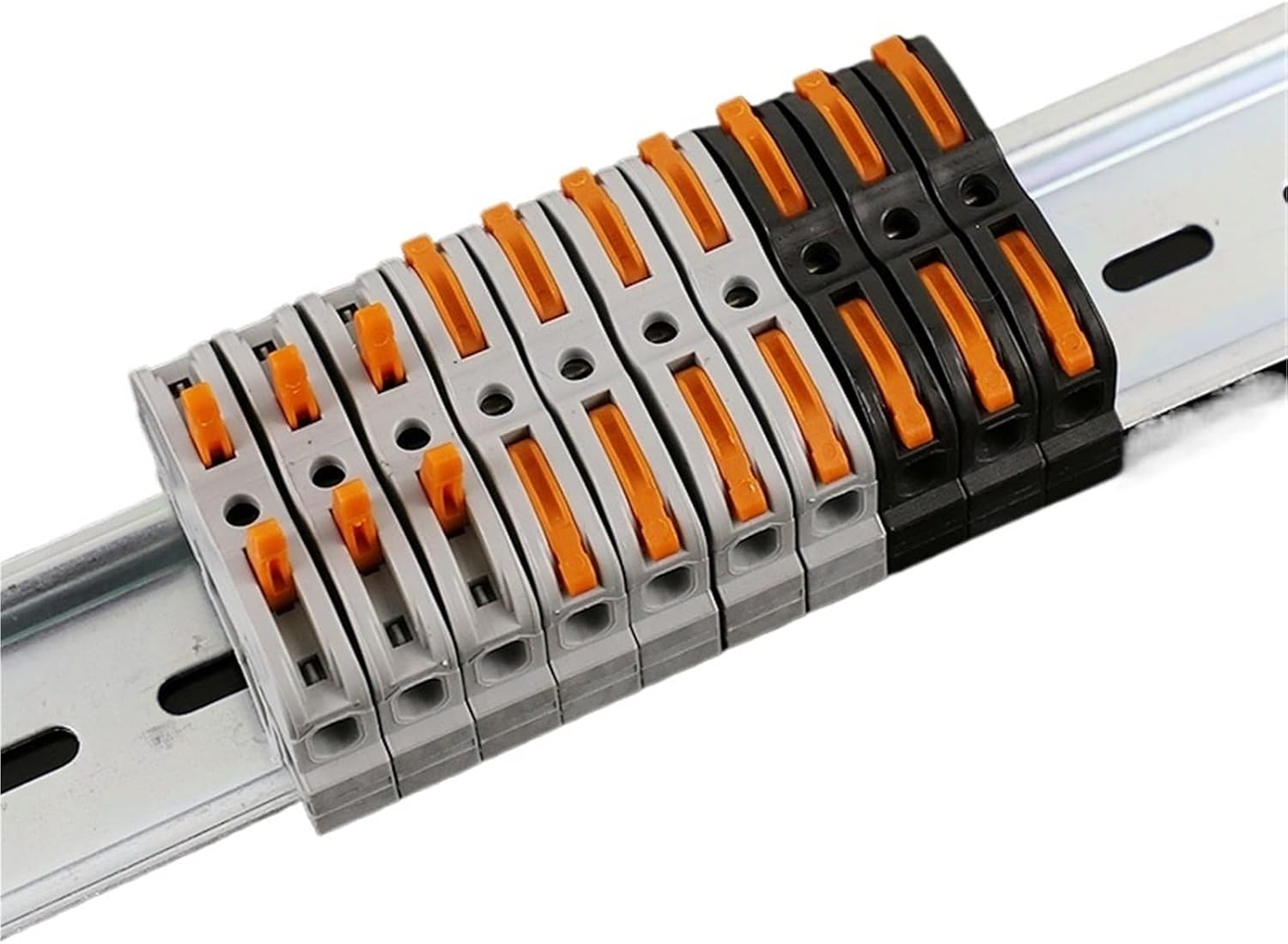 Lever Wire Connectors 30pcs The Rail Type Wire Quick Terminal Block Presses Connector