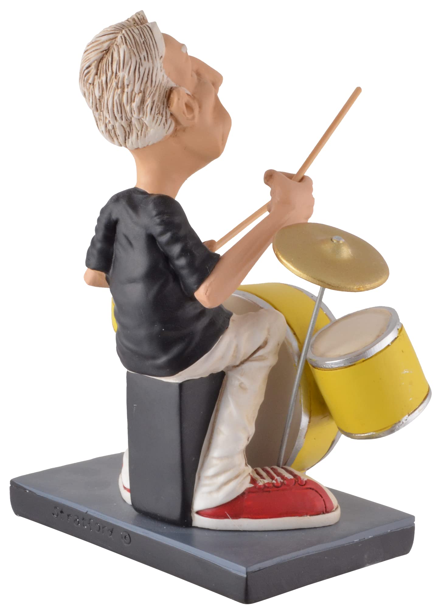 VOGLER Joh. Vogler GmbH Funny Life - Charlie de la banda de rock más grande del mundo, de piedra artificial, pintada a mano, colección Warren Stratford