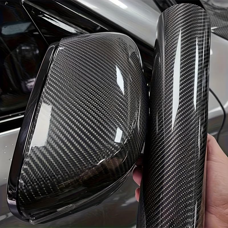 5D Carbon Fiber Wrap for Cars Glossy, Durable, Self Adhesive Vinyl Film Scratch Proof Wrap for Interior and Exterior Use Perfect for Cars, Motorcycles, and DIY Projects (12 X 24 Inch)-picture-21