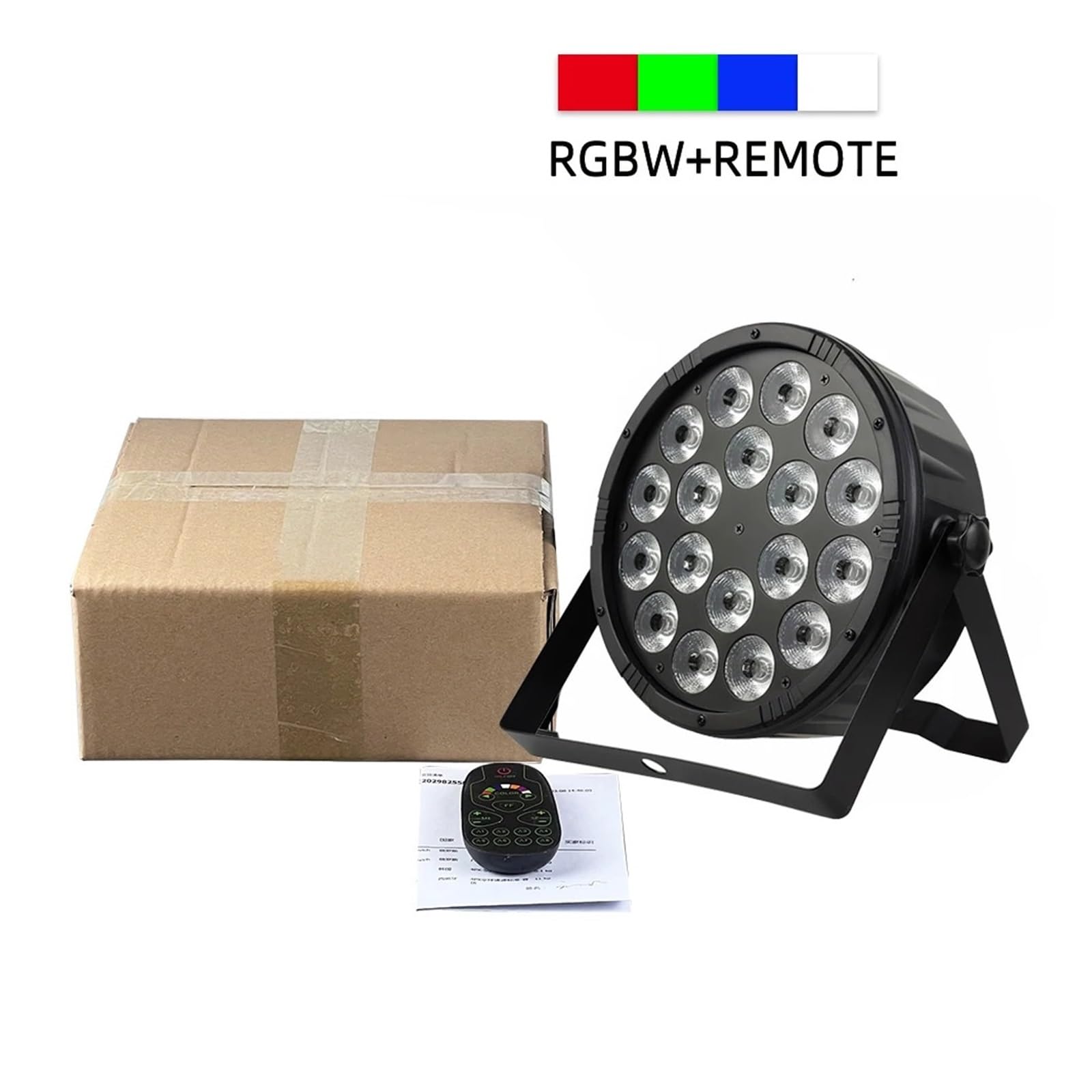 18x18w Zdalne Światło Par Led 512 Duży Obiektyw Sprzęt DJ-ski Światła Dyskotekowe Do użytku na zewnątrz i wewnątrz(Remote RGBW)