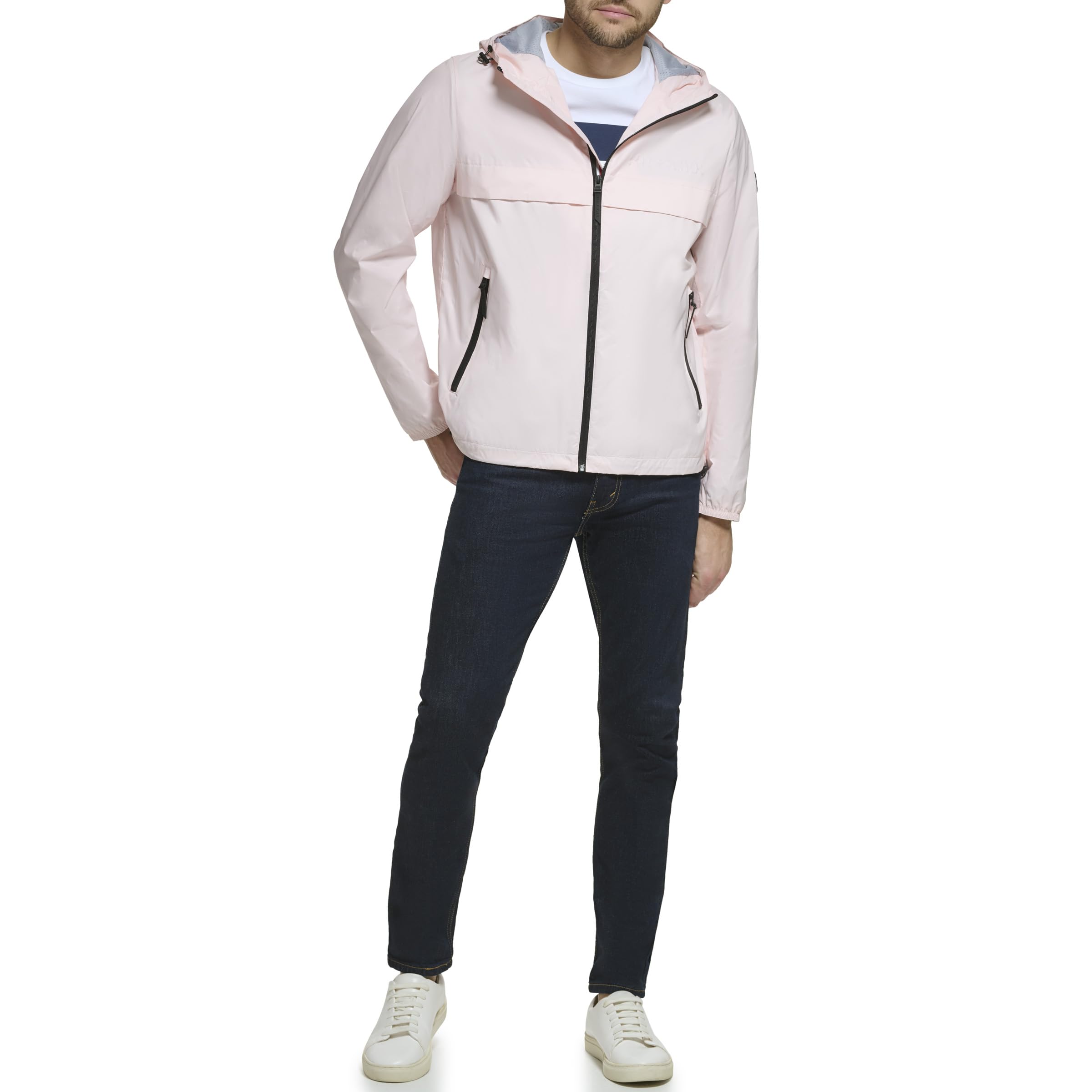 Tommy Hilfiger Herren Simple Hooded Rain Jacket Regenjacke mit Kapuze