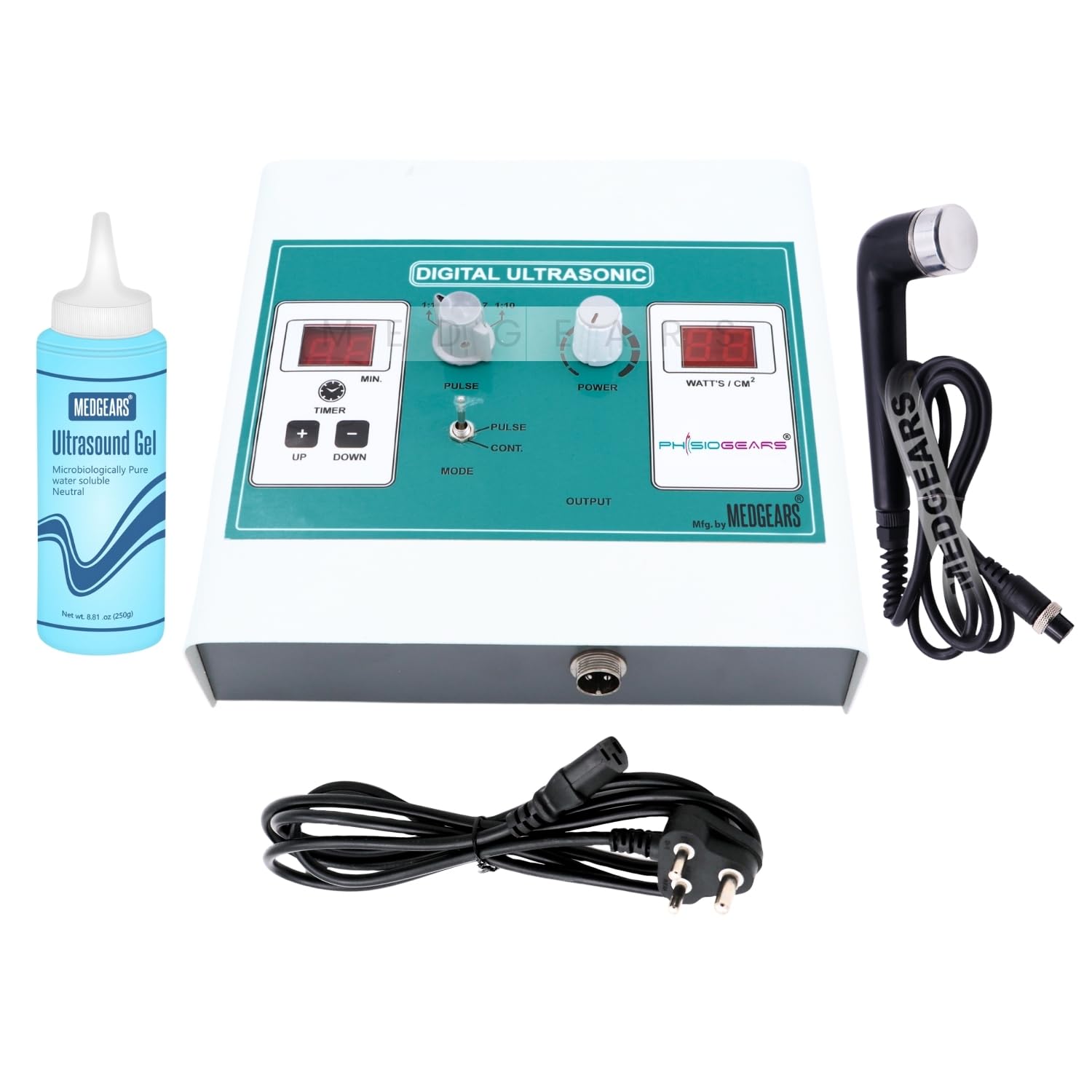 Physiogears Ultrasonic Machine For Pain Relief, White