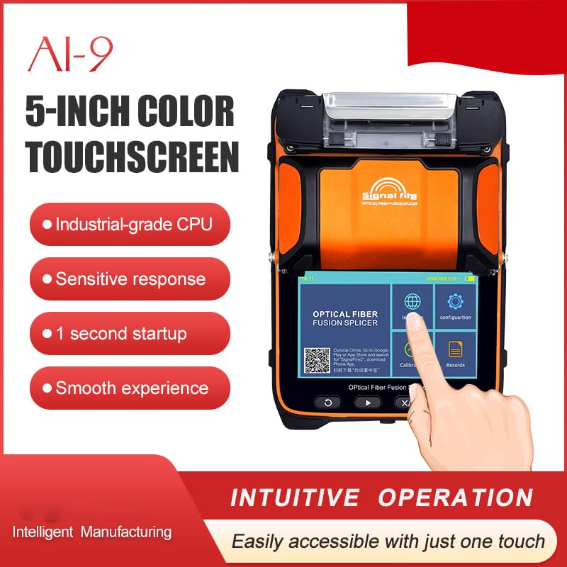 SM&MM Six Motor Core Alignment Fiber Fusion Splicer Automatic FTTH Fiber Optical Welding Splicing 5S Heating 15S (Ai-9) - Image 2