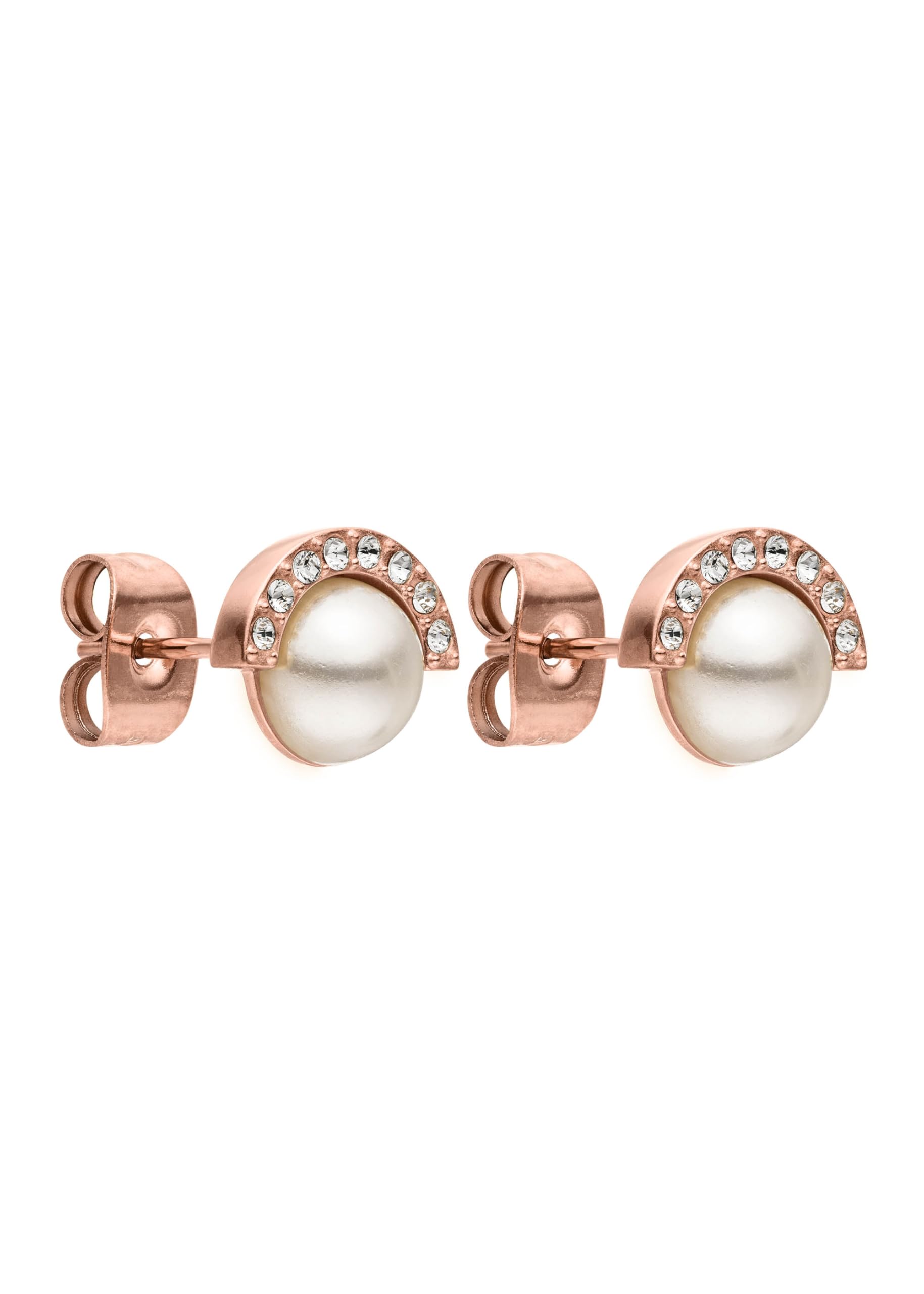 Purelei Swirl Statement Orecchini A Spirale Con Perle In Metallo - Placcato Oro 14K/18K - Acciaio Inossidabile