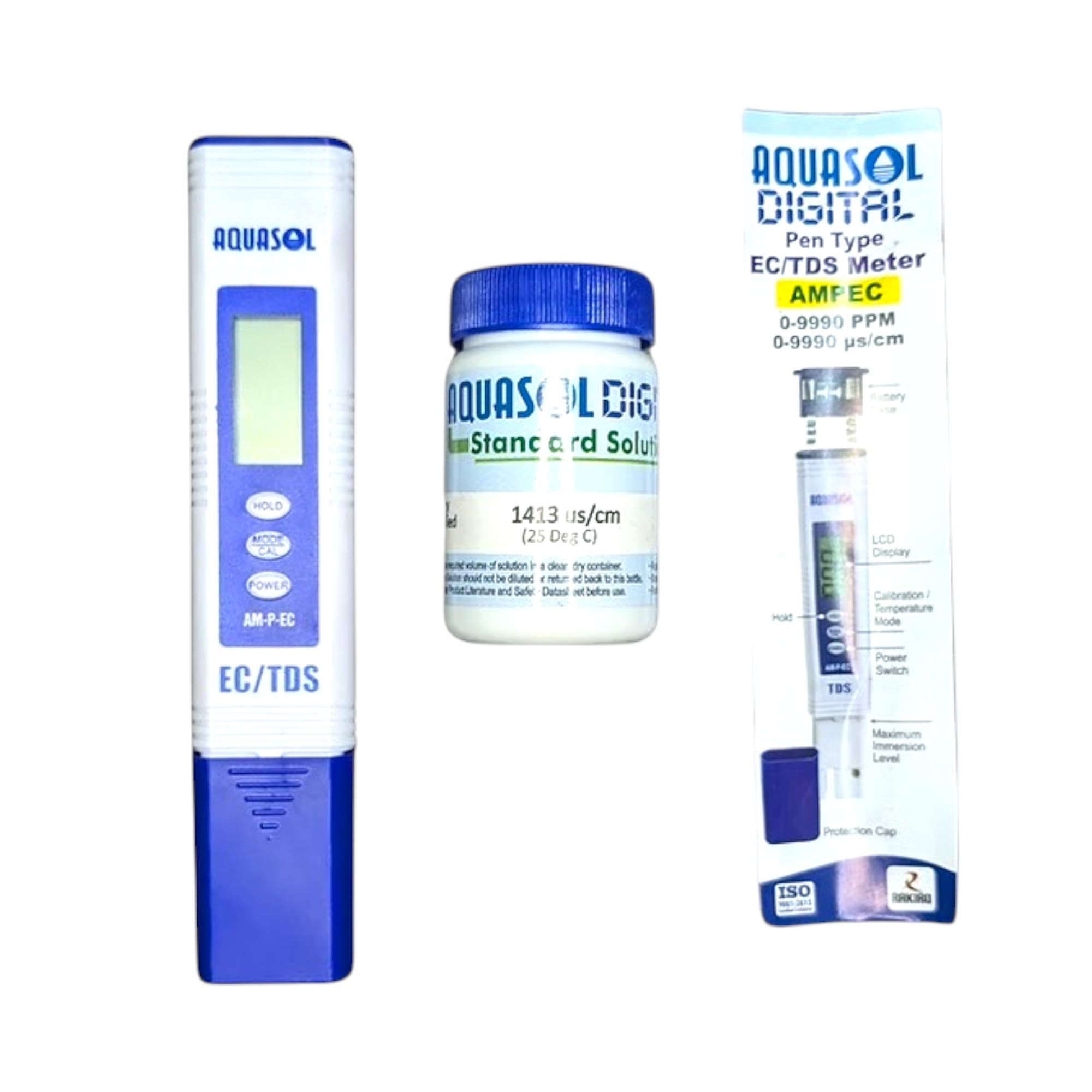 Aquasol Digital Pen Type TDS Meter (0-9990 PPM) – AMPEC | Portable Water Quality Tester for RO Systems, Aquariums, Hydroponics & Drinking Water | High Accuracy & Easy-to-Use-picture-26