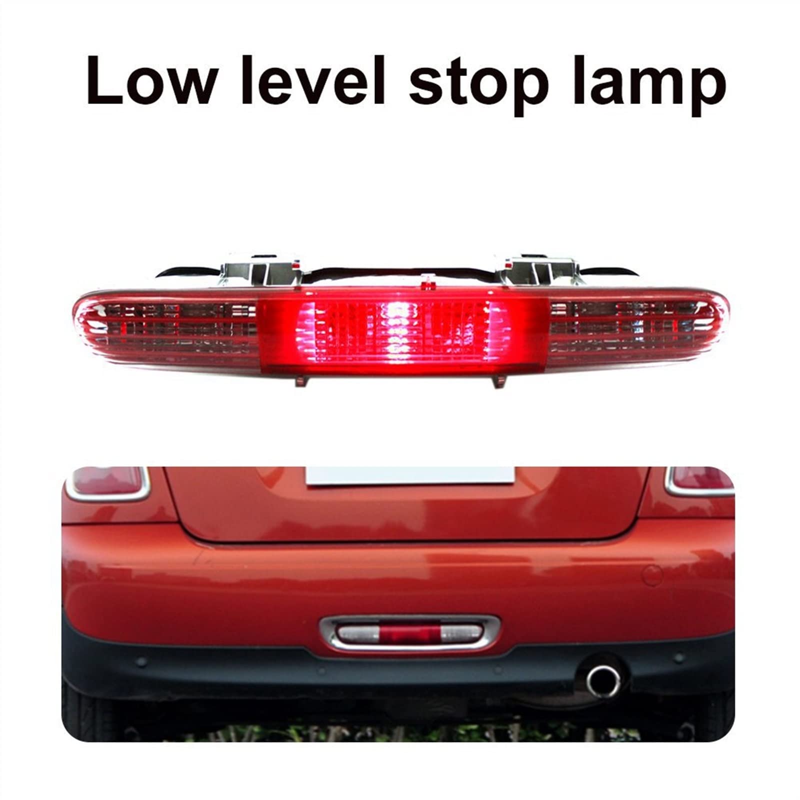 Luz De Freno del Parachoques Trasero del Coche Accesorios para Automóviles Luz De Advertencia Compatible con Mini R56 para Coupe R58 para Roadster R59 2011-2015 Luces traseras