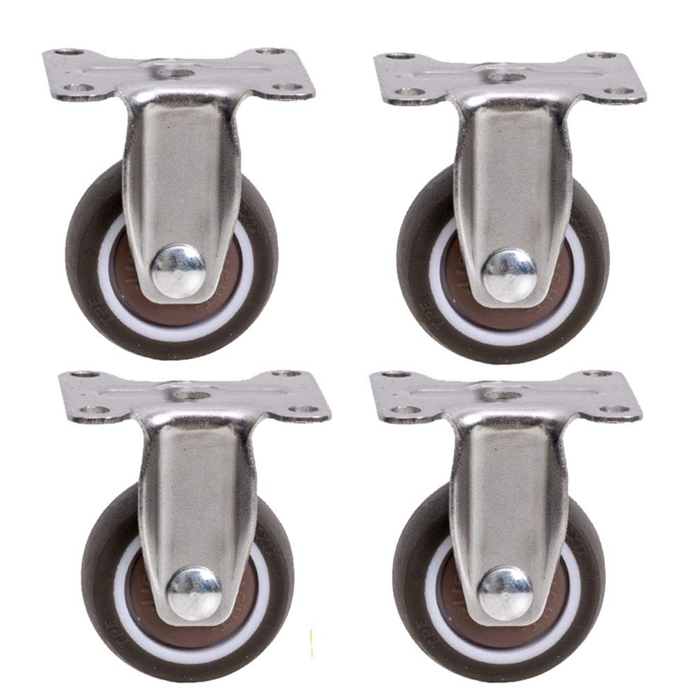 Drehbare Rollen, Rolle, Gummi-Möbelrollen aus Metall, for Kinderwagen/Blumenständerrad(1inch)