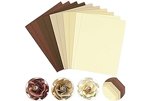 Whaline 8.5 x 11 Inch Tan Cardstock Paper for DIYs