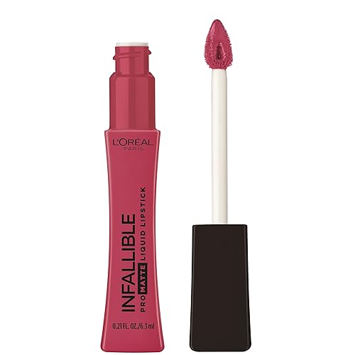 L'Oréal Paris Infallible Pro Matte - Lápiz labial líquido mate intenso, larga duración hasta por 16horas, alta pigmentación, cobertura completa,