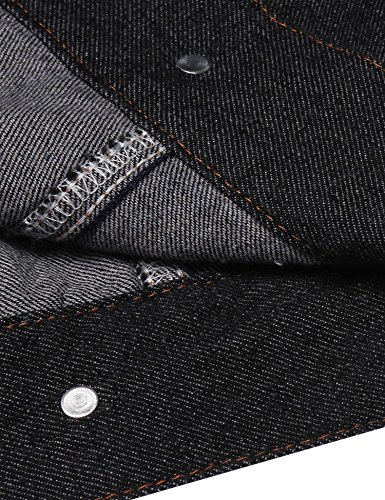 Zeagoo Womens Cropped Denim Jean Jacket Long Sleeve Button Down Basic Classic Jacket Coats #TOP4