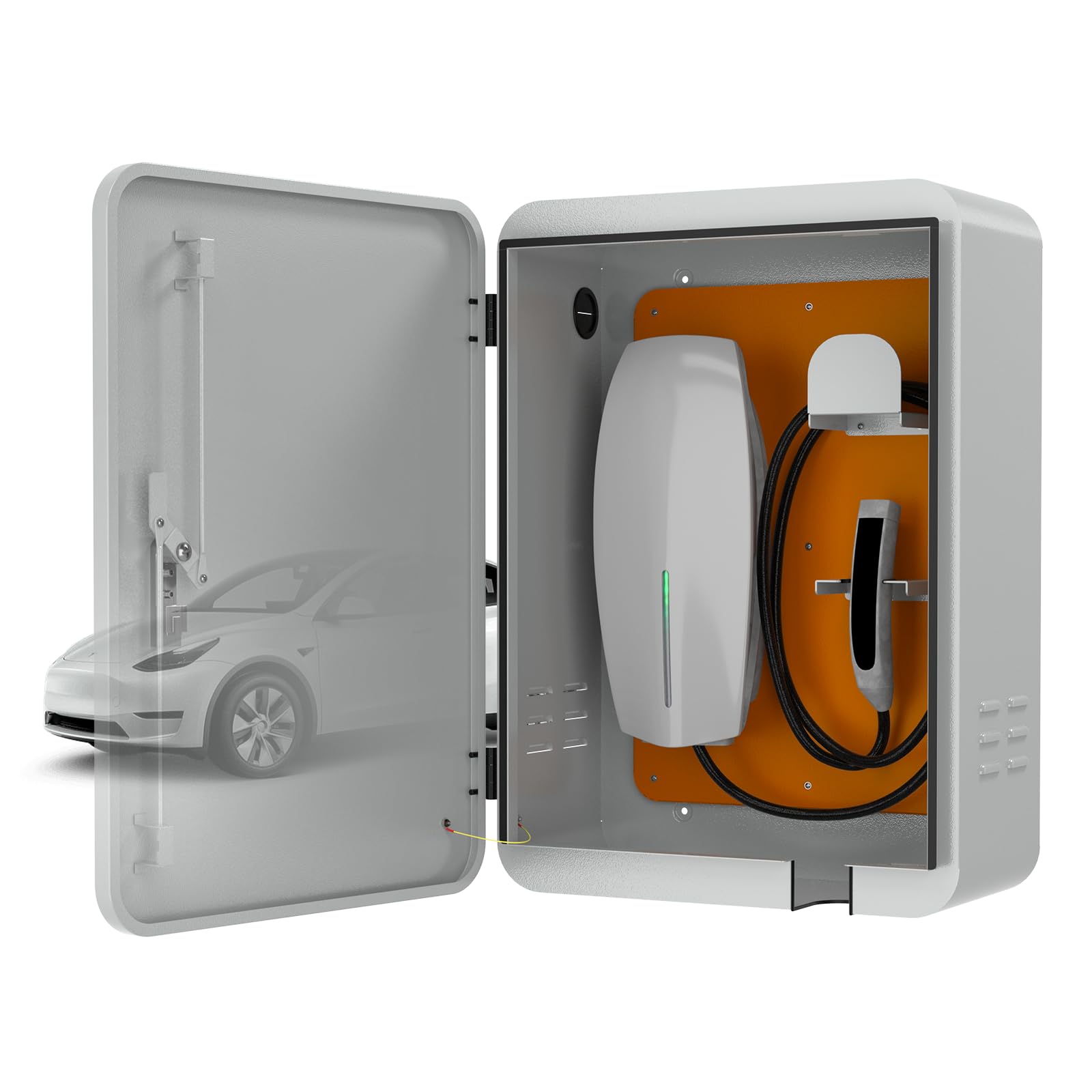 Amazon.co.jp: POCHAR Tesla 充電器エンクロージャボックス 壁コネクタ
