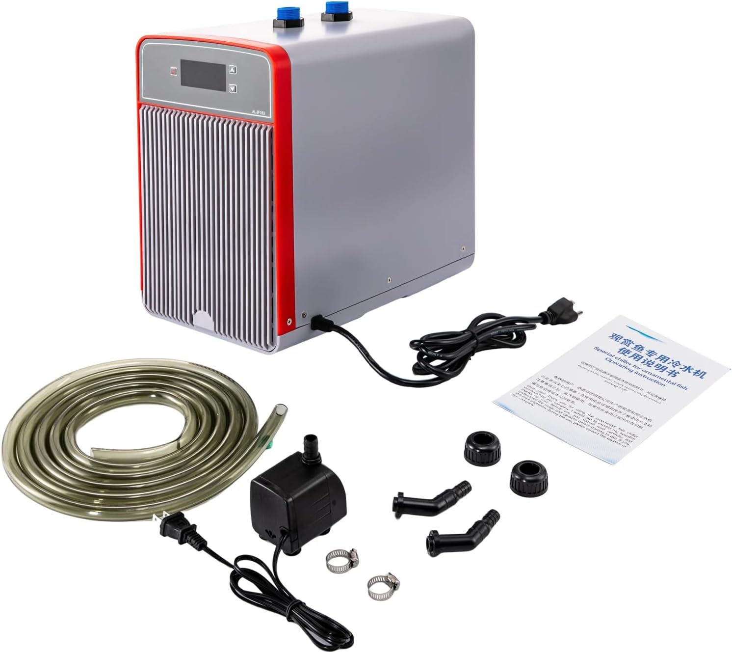 PERFERATE Aquarium Chiller 42.27Gal Fish Tank Chiller 1/10 HP Hydroponic Water Chiller Fish Tank Hydroponics Cooling System for Water Weeds, Axolotl, Jellyfish, Coral, Shrimp