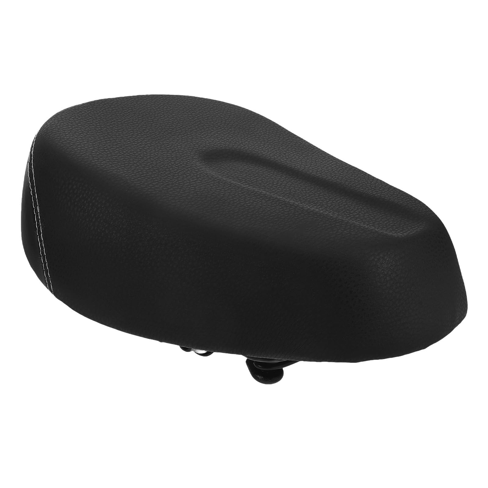 Selle de Vélo Électrique Confortable Noire en Mousse et Cuir PU, Légère et Facile à Monter, Coussin de Selle Surdimensionné pour Longues Balades