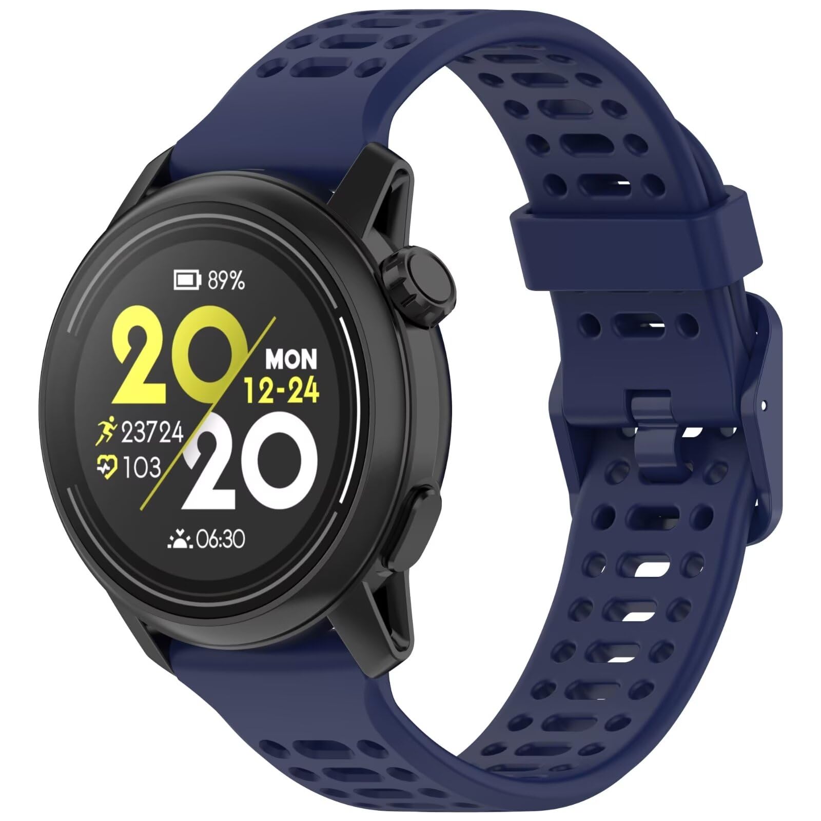 BoerHang Strap Compatible with COROS PACE 3, Silicone Sports Fitness Watch Strap, Strap Compatible with COROS PACE 3.(Dark Blue)