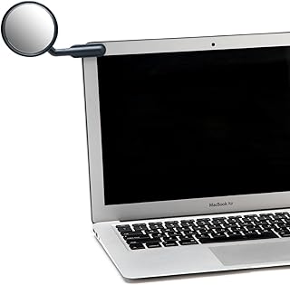 Peleg Design Watch-It - Monitor Mirror - Clip On Cubicle Mirror, Computer Rear-View Mirror, Convex Mirror for Personal Safety or Security Cabinet Desk Rear-View Monitors Blind Spot Mirror