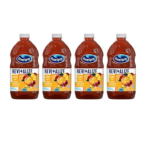 Miniatura 2 de Ocean Spray Revitalize Cranberry Pineapple - Paquete de 4 unidades de 60 onzas líquidas