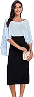 Vista 5 de Sheer Shawls and Wraps for Evening Dresses Chiffon Capes for Women Soft Wedding Cover Up