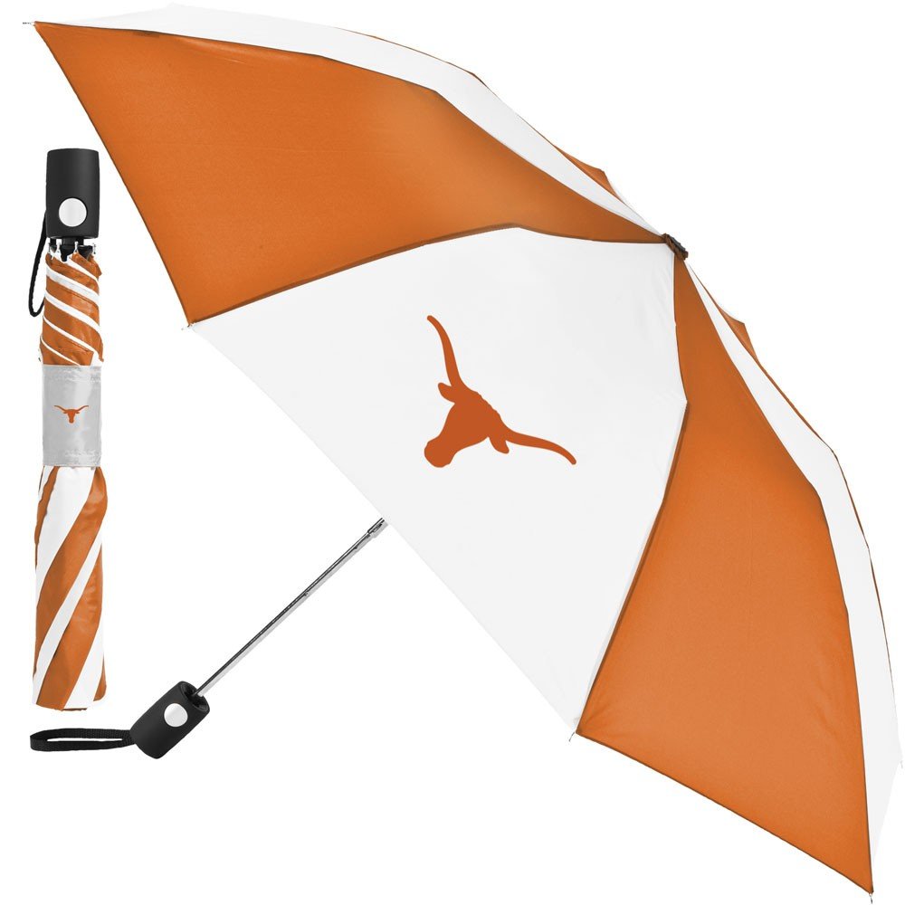 McArthur Totes NCAA Auto Fold 42” Umbrella Texas