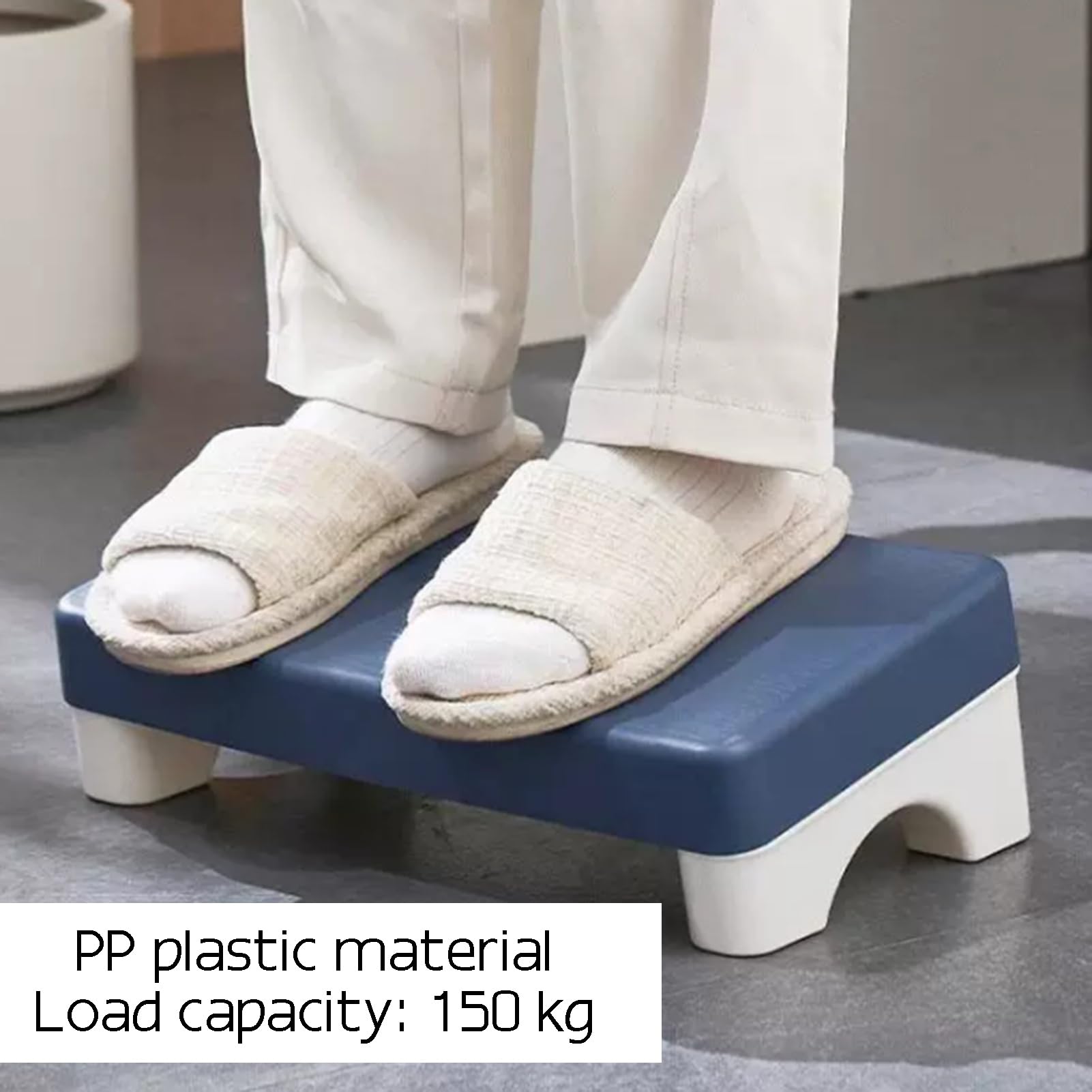Poggiapiedi Ergonomico Con Angolo Di Inclinazione Di 20° | Poggiapiedi da sotto la scrivania al lavoro, poggiapiedi for sedia for poggiagambe, carico massimo 120 kg(Color1)