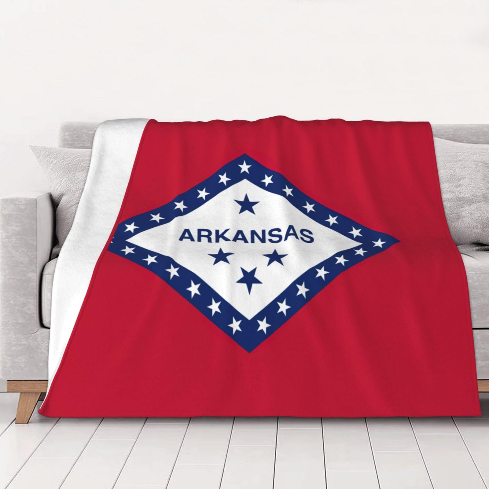 Couverture en flanelle Arkansas pour lit et canapé toutes saisons