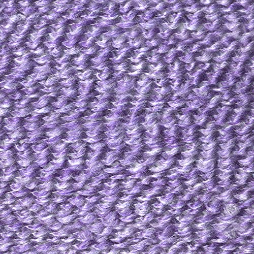 Image of Lion Brand Yarn Homespun Yarn, Soft Bulky Yarn for Knitting, Crocheting, and Crafting, 3 Pack, Purple Aster