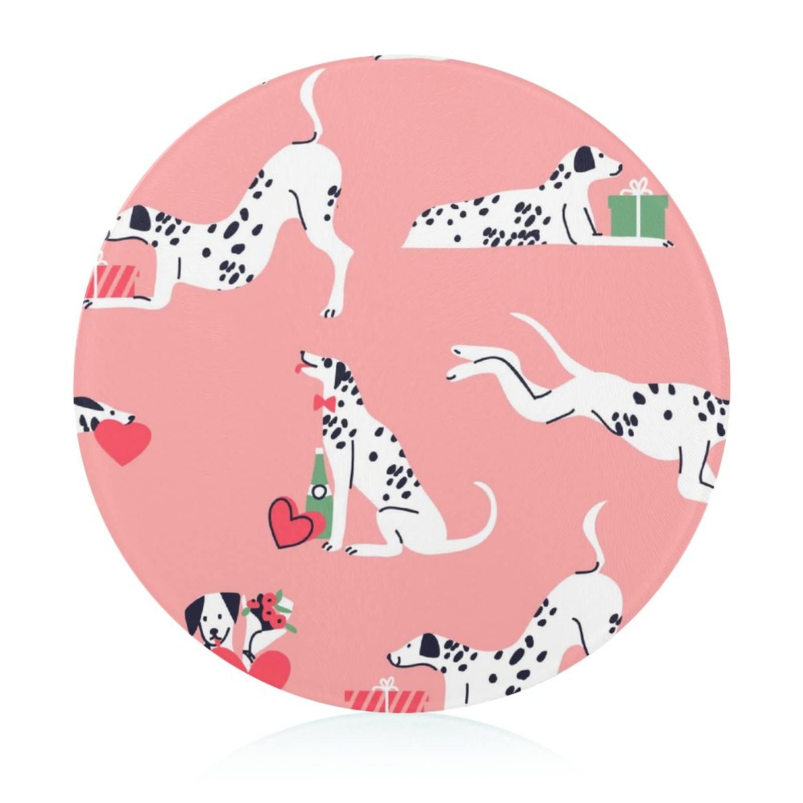 Plaques de cuisine dalmatien en verre cadeau original pour amoureux des chiens